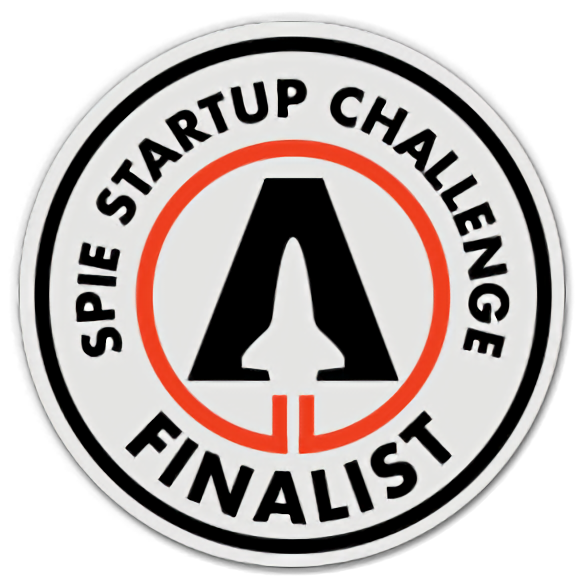 SPIE Startup Challenge Finalist badge.