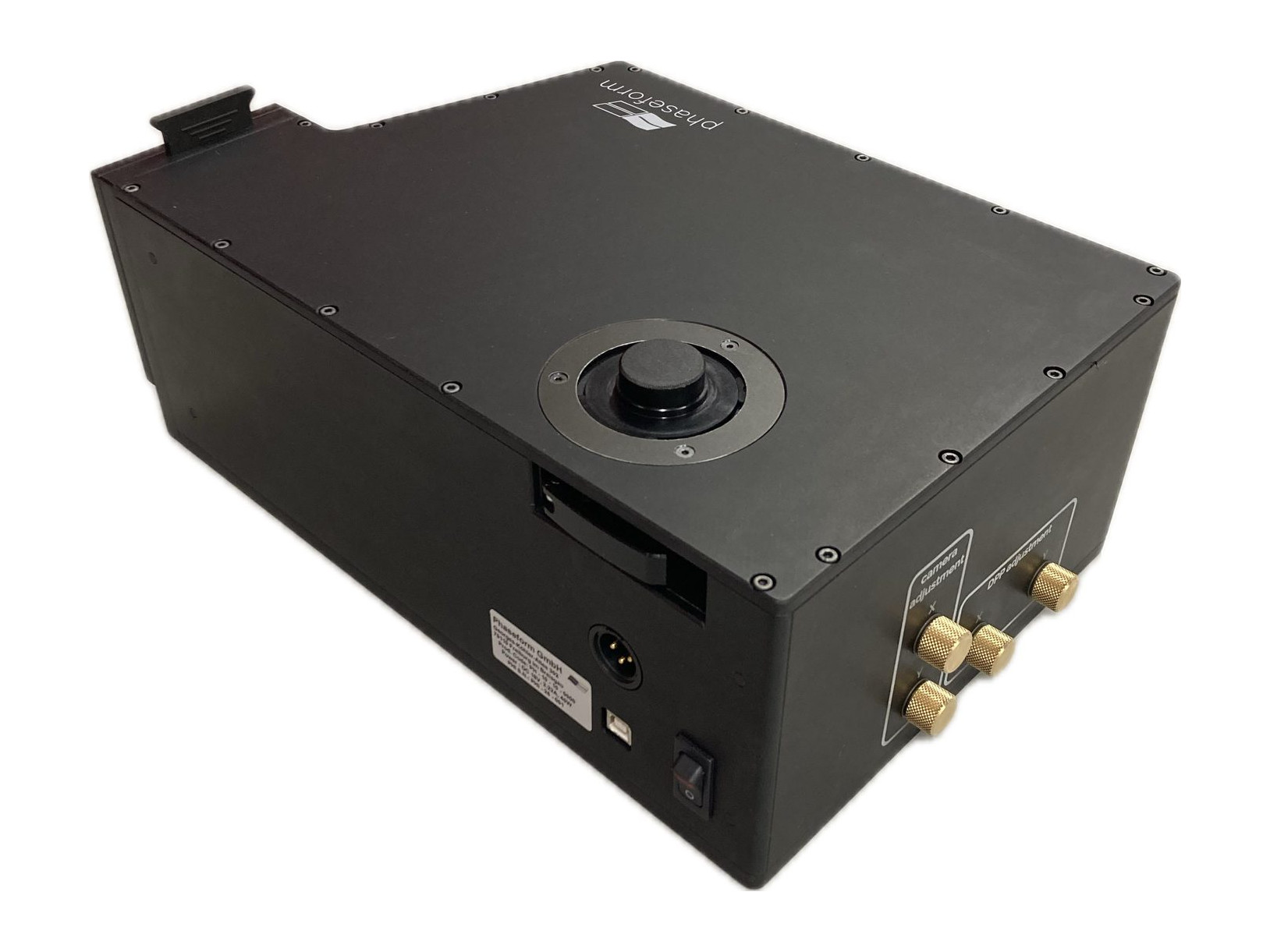 PHI hardware: camera release lever and DPP and camera adjustment nubs